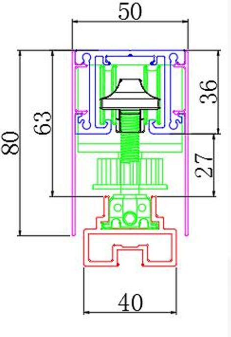 直驱轨道截面图